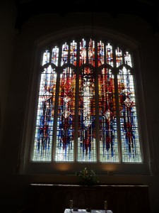 Modern stained glass window
