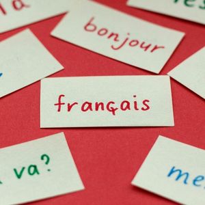 Picture of french words