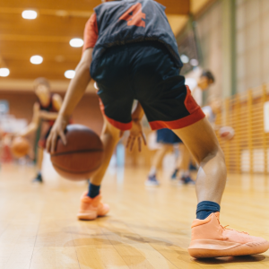 Picture of young man playing basketball