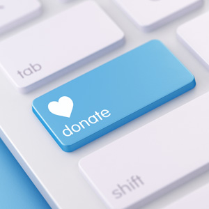 picture of a button on a keyboard labeled donate